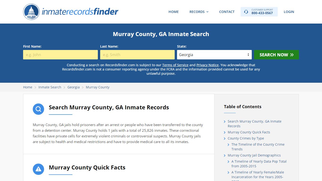 Murray County, GA Inmate Lookup & Jail Records Online